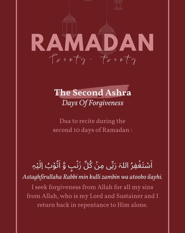 Second Ashra of Ramadan: A Time for Forgiveness